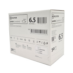 Rękawiczki chirurgiczne lateksowe sterylne 6.5 pudrowane Mercator Santex Powdered 50 par