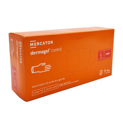 Rękawiczki lateksowe L Mercator Dermagel Coated 100szt