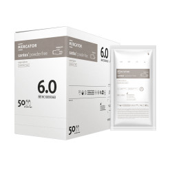 Rękawiczki chirurgiczne lateksowe sterylne 6.0 bezpudrowe Mercator Santex Powder-Free 50 par