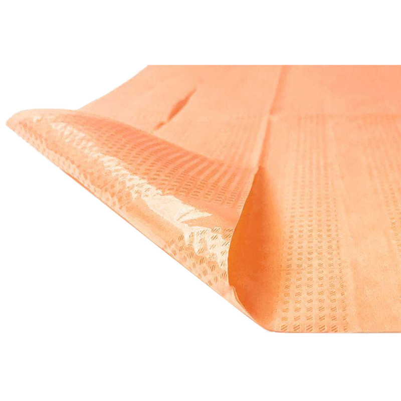 Śliniak dentystyczny z kieszonką 39cm x 48cm morelowy podfoliowany 54g DentixPro 50szt