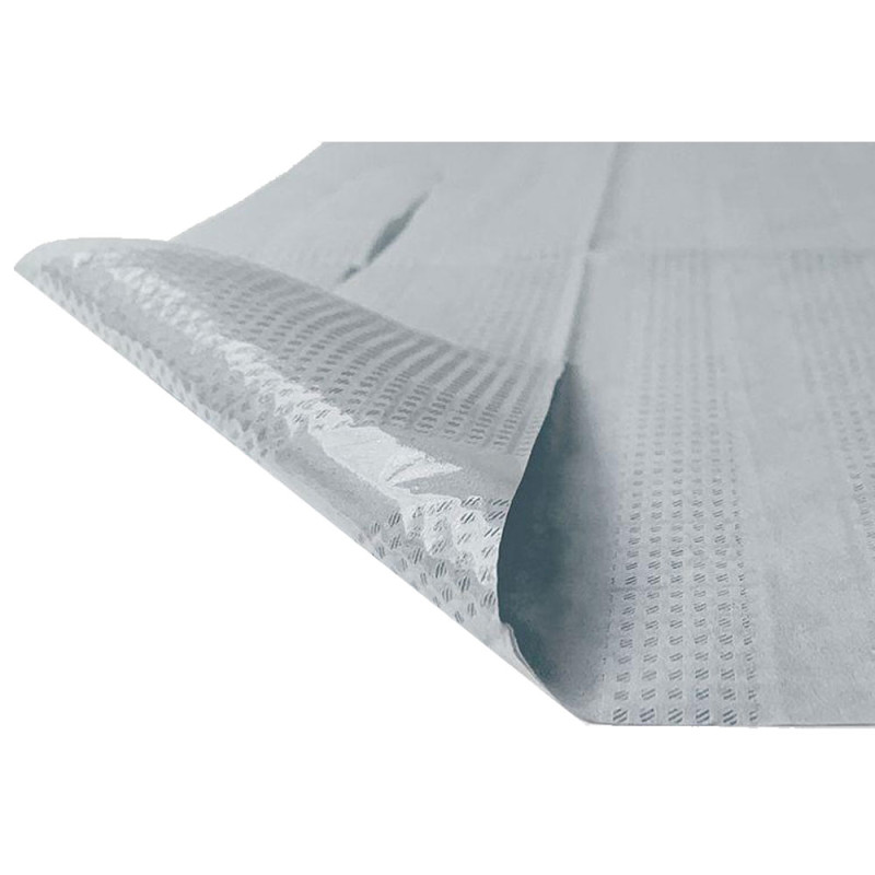 Śliniak dentystyczny z kieszonką 39cm x 48cm szary podfoliowany 54g DentixPro 50szt