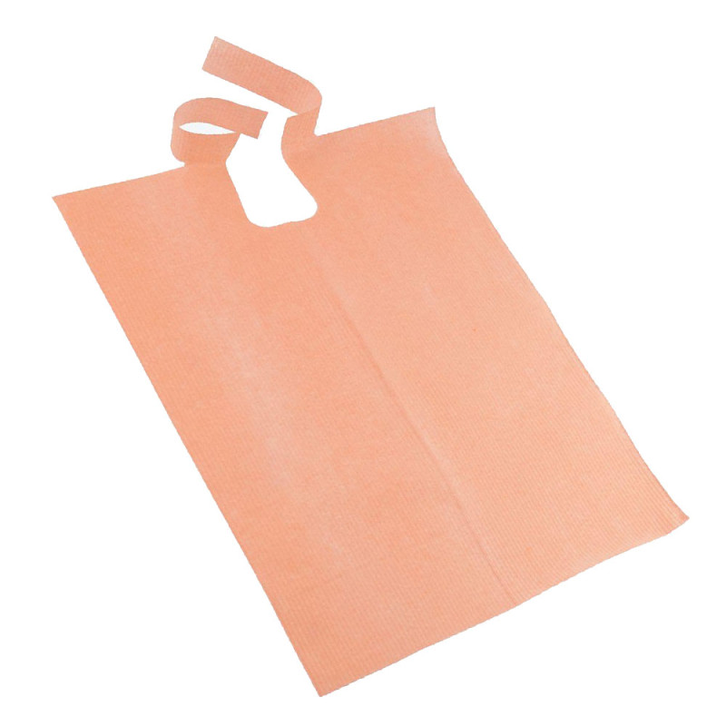 Śliniak dentystyczny na rolce 50cm x 65cm morelowy podfoliowany 54g DentixPro 30szt