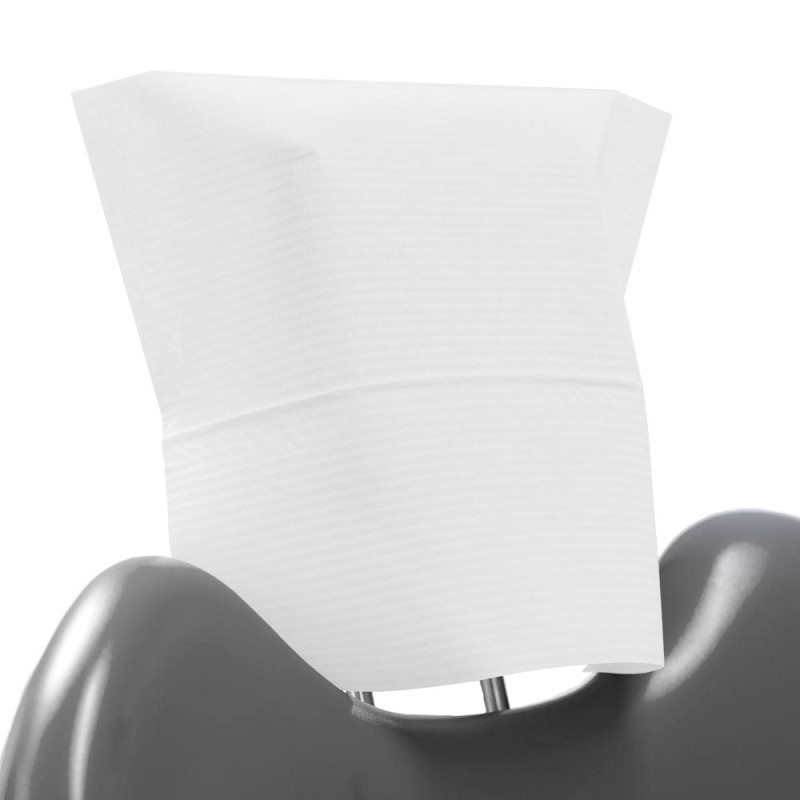 Pokrowiec na zagłówek stomatologiczny 32cm x 28cm biały podfoliowany 54g DentixPro 600szt