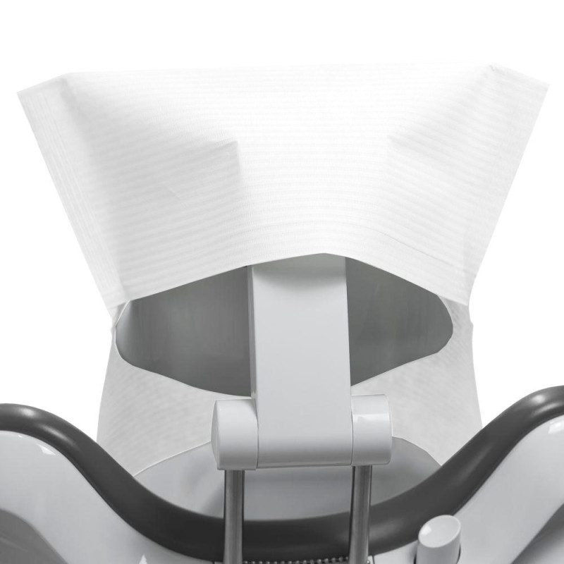 Pokrowiec na zagłówek stomatologiczny 32cm x 28cm biały podfoliowany 54g DentixPro 600szt