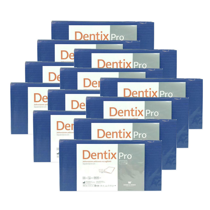 Pokrowiec na zagłówek stomatologiczny 32cm x 28cm granatowy podfoliowany 54g DentixPro 600szt