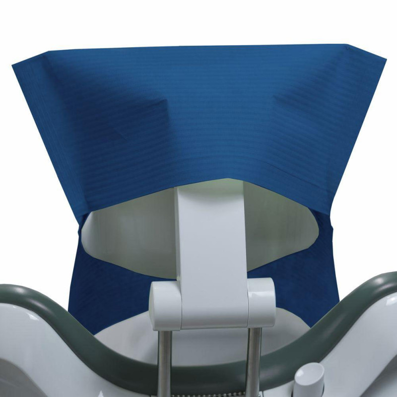 Pokrowiec na zagłówek stomatologiczny 32cm x 28cm granatowy podfoliowany 54g DentixPro 600szt