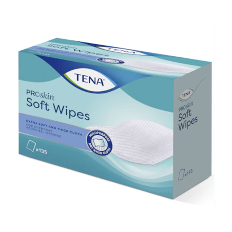 Chusteczki do mycia ciała Tena ProSkin Soft Wipe 135szt x 8op