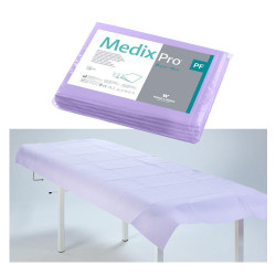 Prześcieradło jednorazowe 77cm x 210cm fioletowe podfoliowane 54g MedixPro 5szt