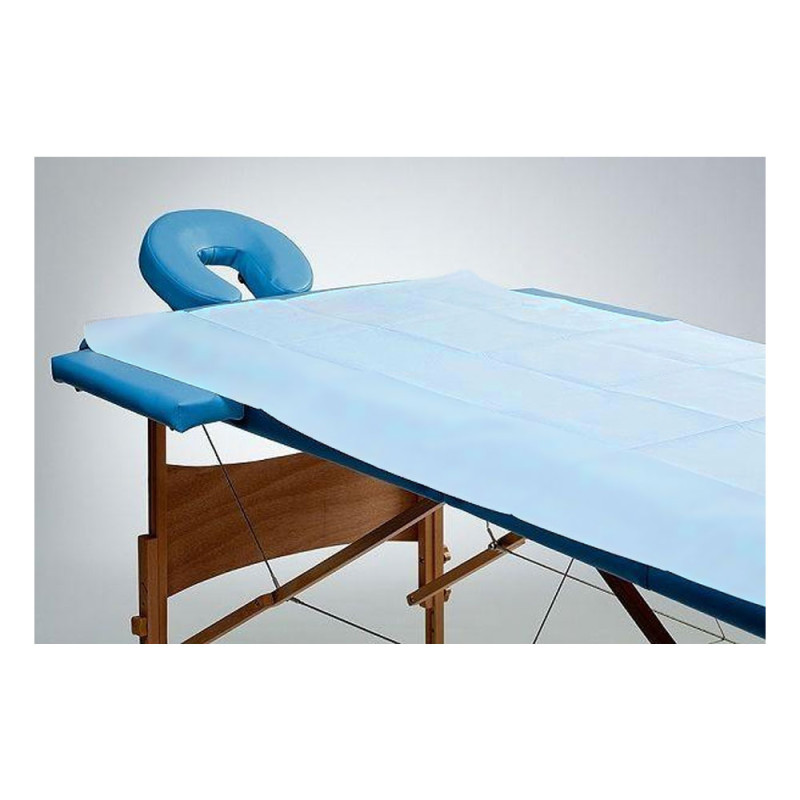 Prześcieradło jednorazowe 77cm x 210cm niebieskie 40g MedixPro 40szt