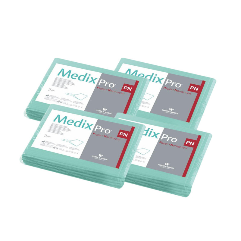 Prześcieradło jednorazowe 77cm x 210cm zielone 40g MedixPro 40szt