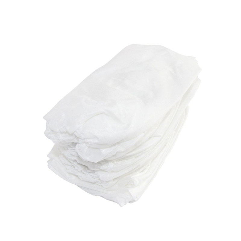 Prześcieradło jednorazowe z gumką 200cm x 80cm białe włóknina 15g 10szt x 10op