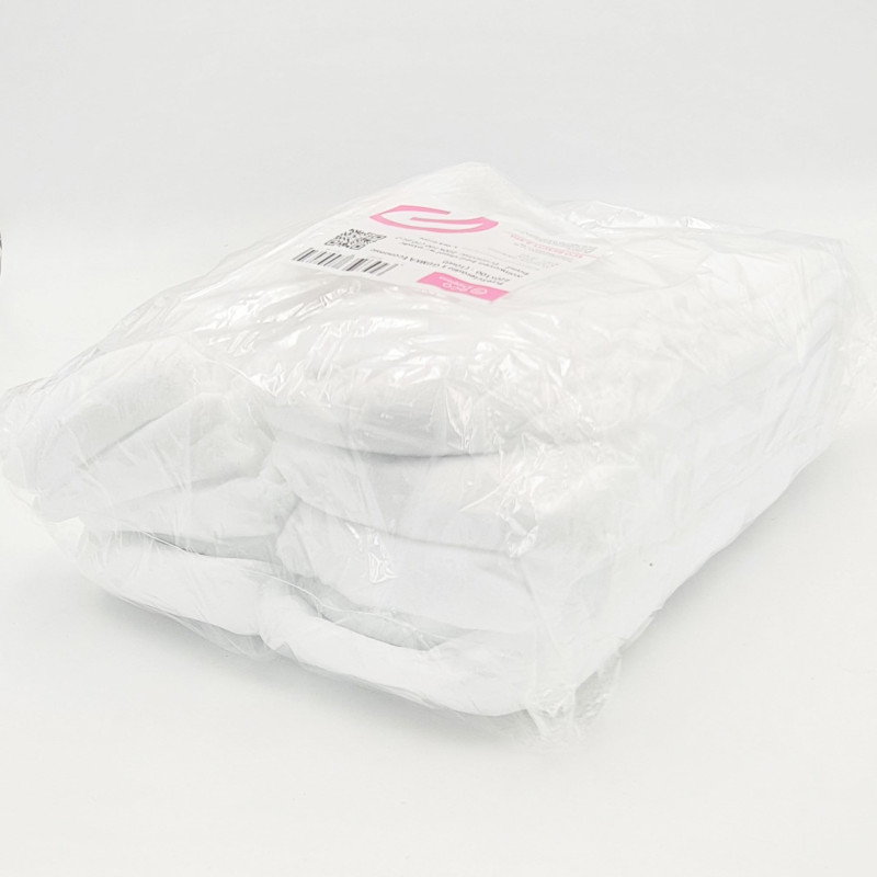Prześcieradło jednorazowe z gumką 220cm x 100cm białe włóknina 15g 10szt x 10op