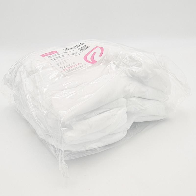 Prześcieradło jednorazowe z gumką 220cm x 100cm białe włóknina 15g 10szt x 10op