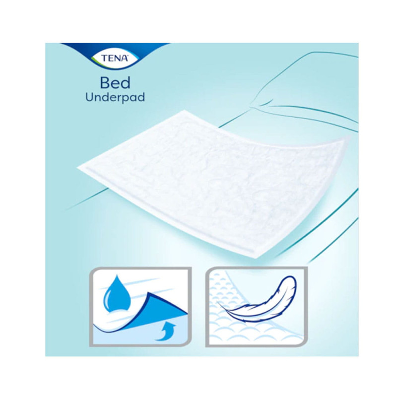 Podkład chłonny na łóżko 90cm x 60cm Tena Bed Normal 30 sztuk