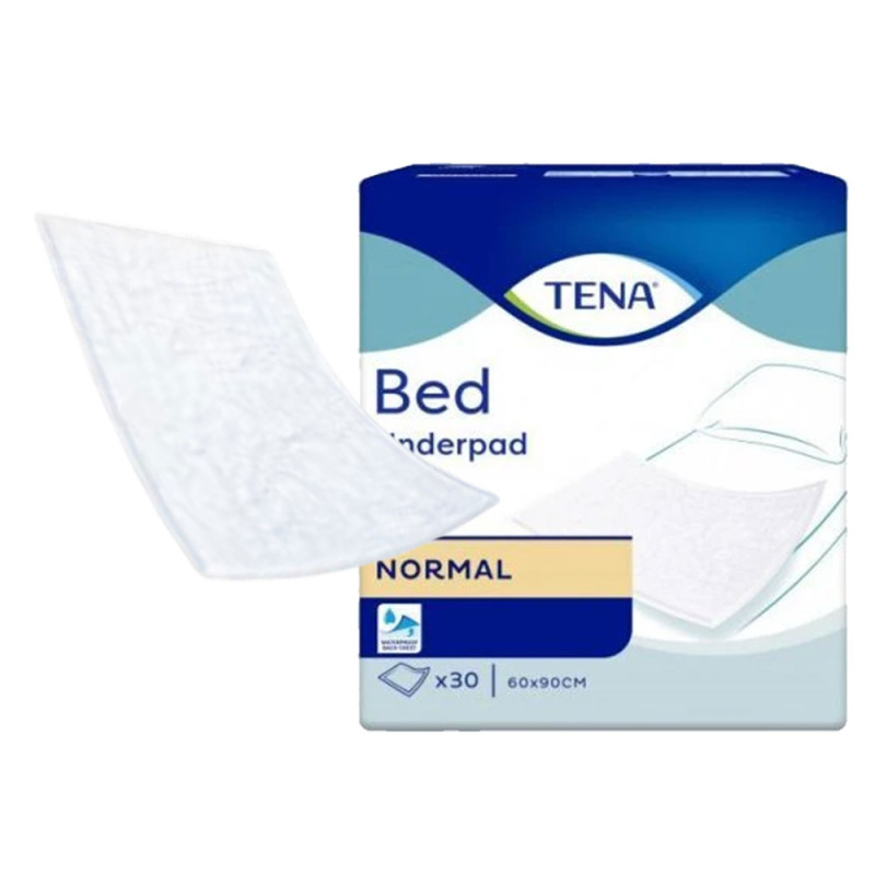 Podkład chłonny na łóżko 90cm x 60cm Tena Bed Normal 4op x 30 sztuk