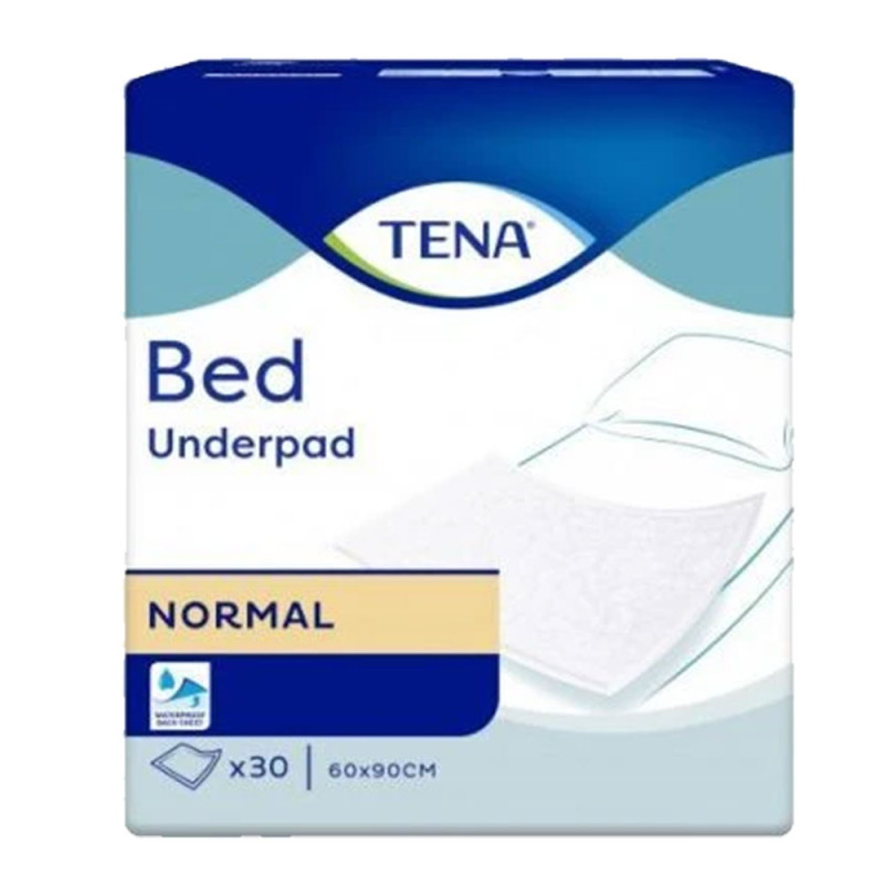 Podkład chłonny na łóżko 90cm x 60cm Tena Bed Normal 4op x 30 sztuk