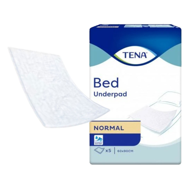 Podkład chłonny na łóżko 90cm x 60cm Tena Bed Normal 24op x 5 sztuk