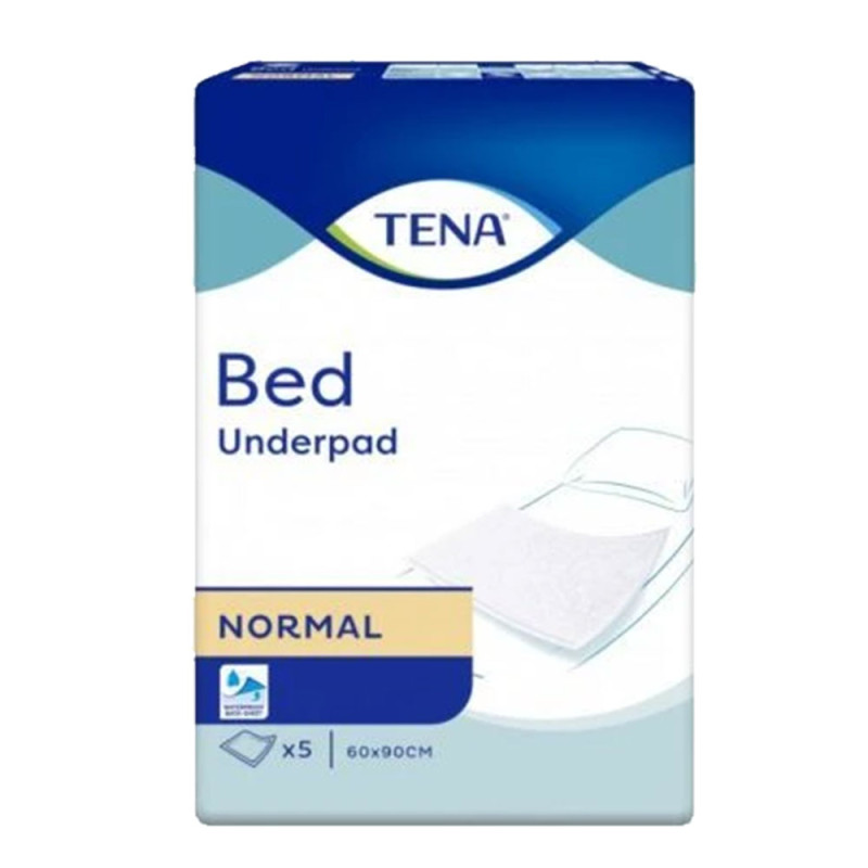 Podkład chłonny na łóżko 90cm x 60cm Tena Bed Normal 24op x 5 sztuk