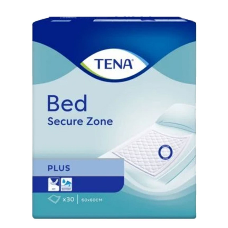 Podkład chłonny na łóżko 60cm x 60cm Tena Bed Plus 4op x 30 sztuk