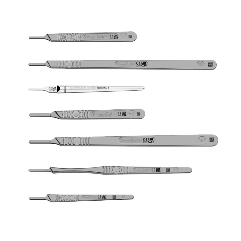 Rękojeść chirurgiczna 3 uchwyt do ostrza 1szt stal nierdzewna Swann-Morton