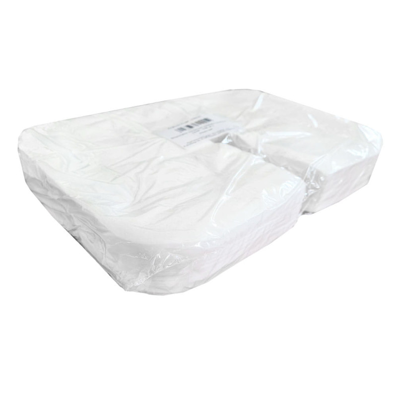 Podkład na zagłówek typu rogal 29cm x 36cm duży biała włóknina 100szt