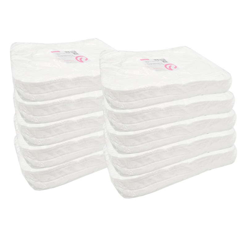 Podkład higieniczny pod głowę z nacięciem x na twarz biały 100szt x 10op