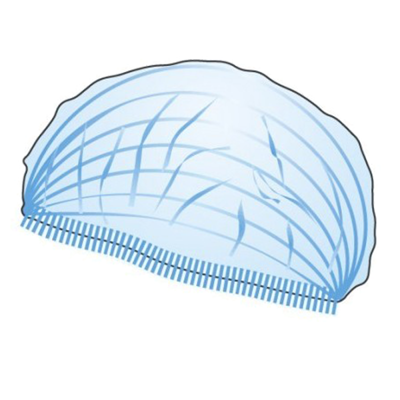 Czepek jednorazowy niebieski clip flizelina 12g 100szt