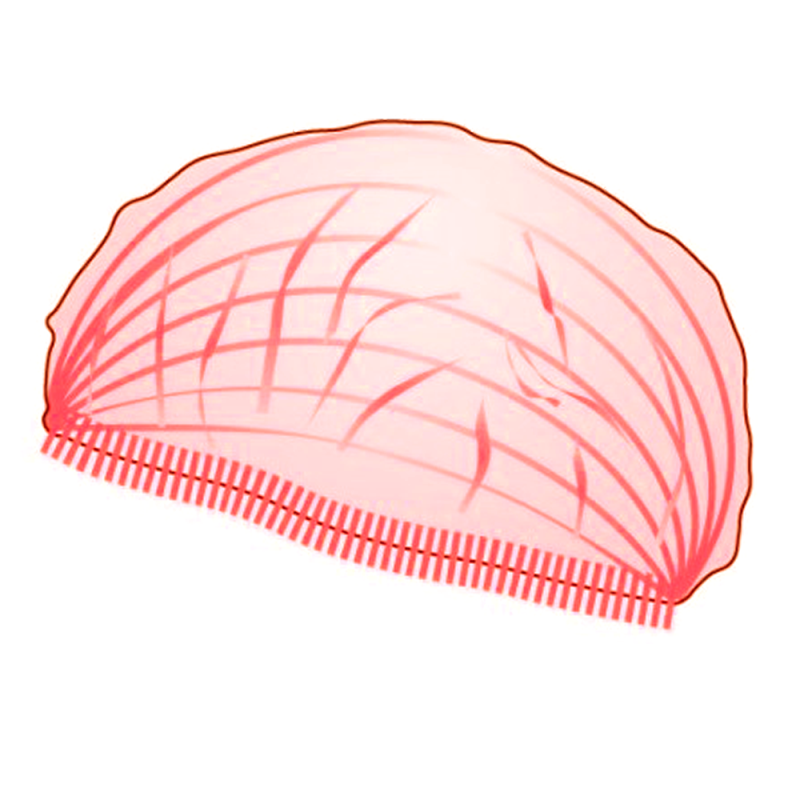 Czepek jednorazowy czerwony clip flizelina 12g 100szt