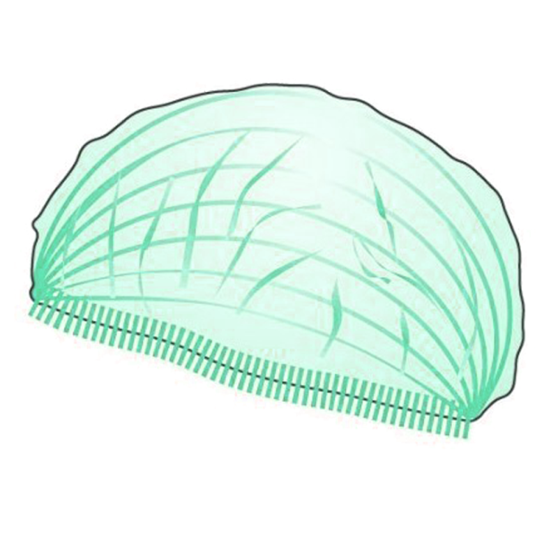 Czepek jednorazowy zielony clip flizelina 12g 100szt