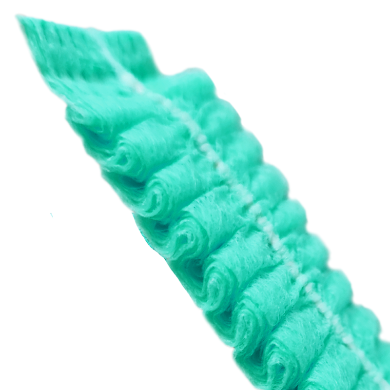 Czepek jednorazowy zielony clip flizelina 12g 100szt