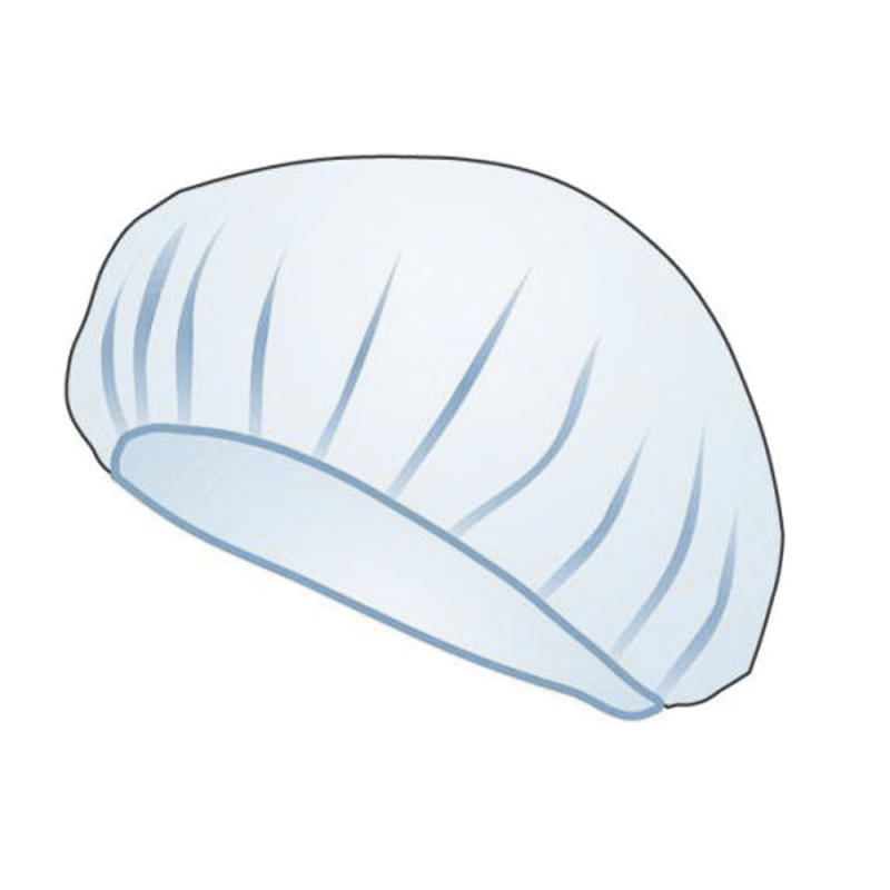 Czepek jednorazowy niebieski beret flizelina 12g 100szt