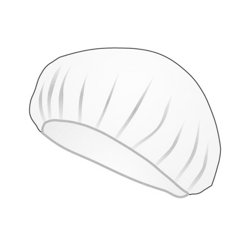 Czepki jednorazowe foliowe beret 100szt karton 10op