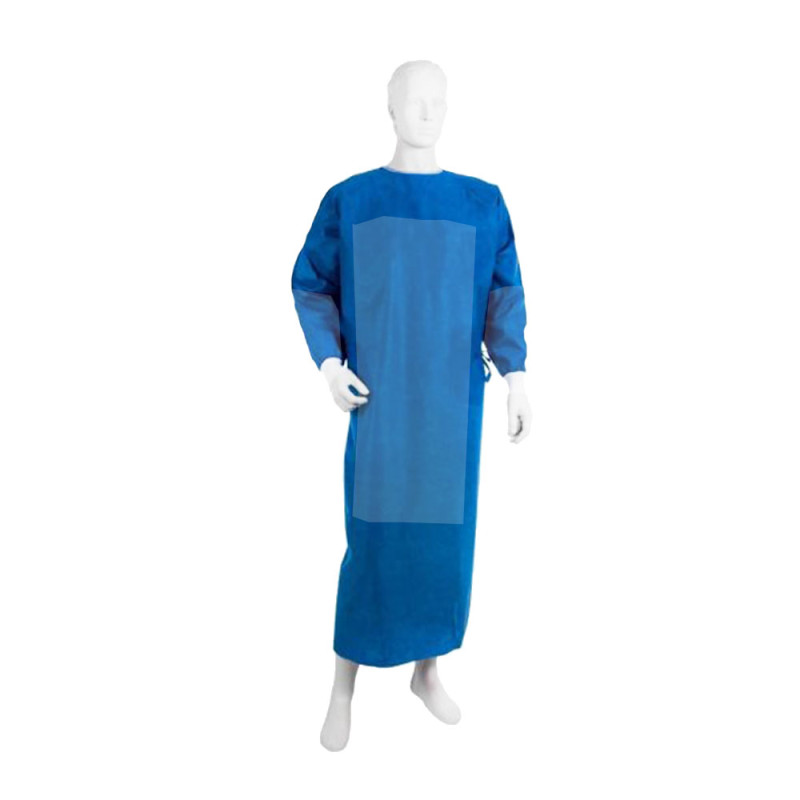 Fartuch chirurgiczny wzmocniony sterylny XXXL z mankietem (włóknina SMMMS 35g + 40g) 50szt