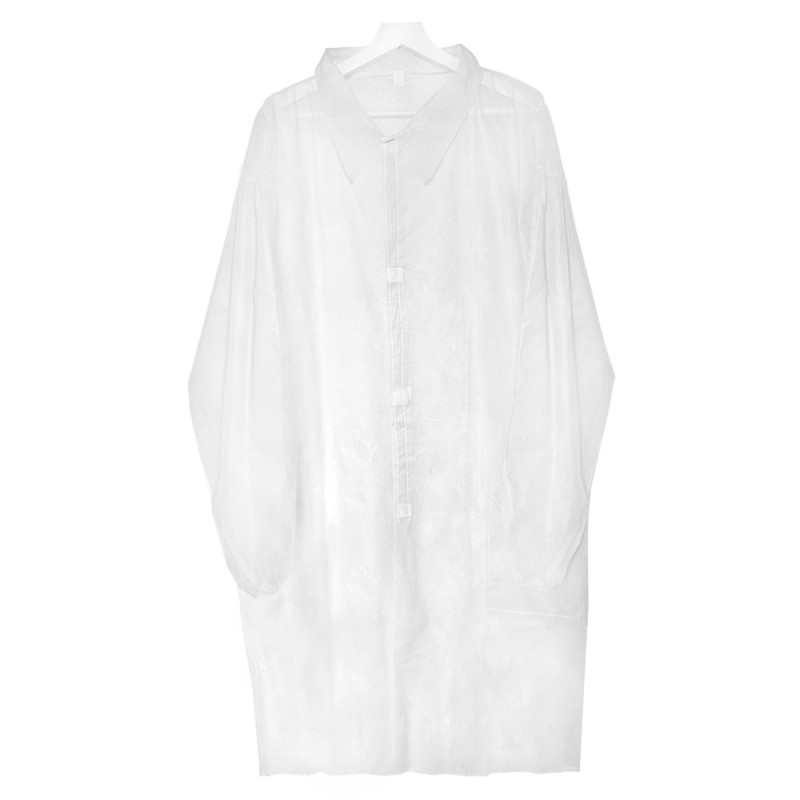 Fartuch jednorazowy biały XXXL na rzepy (flizelina 22g) 100szt