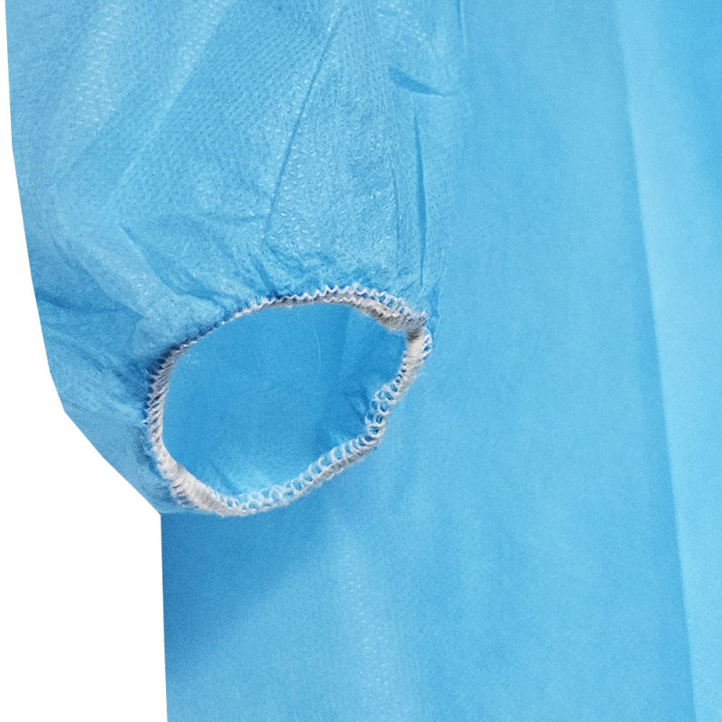 Fartuch jednorazowy niebieski XXL na rzepy (flizelina 22g) 100szt