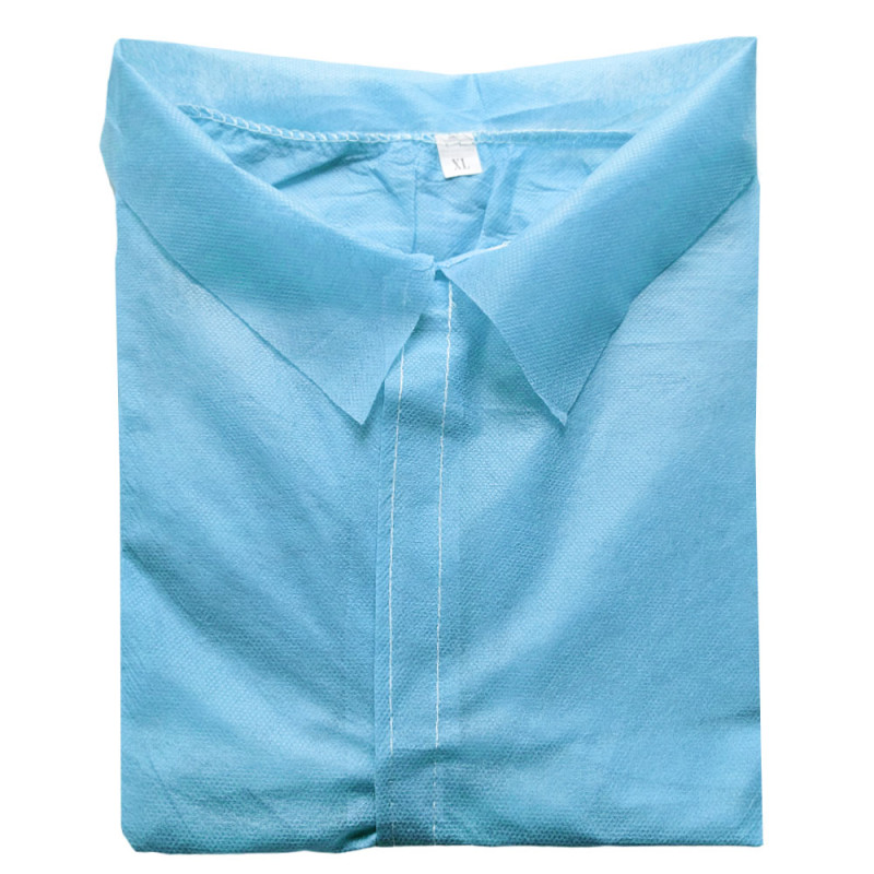 Fartuch jednorazowy niebieski XXXL na rzepy (flizelina 22g) 1szt