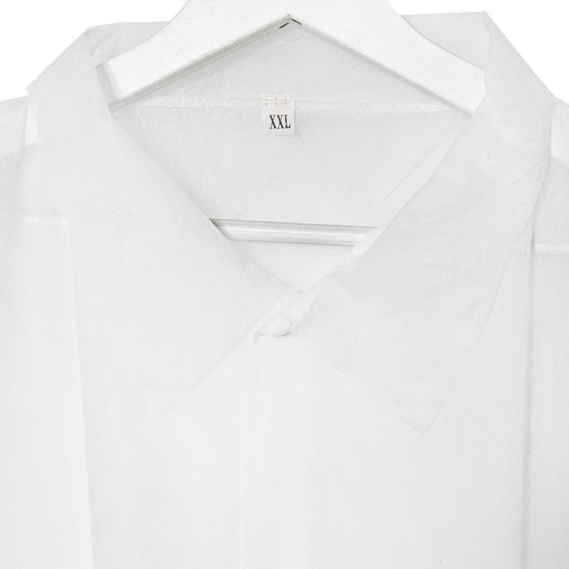 Fartuch jednorazowy biały XXL na napy (flizelina 22g) 100szt