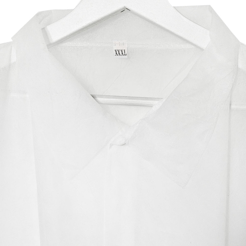 Fartuch jednorazowy biały XXXL na napy (flizelina 22g) 100szt