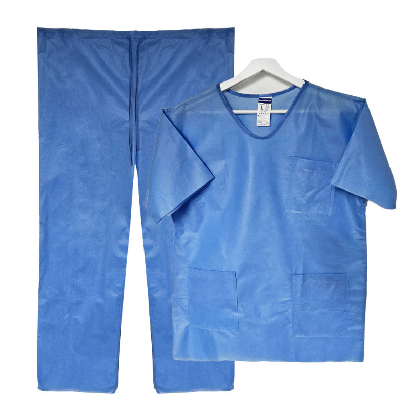 Ubranie chirurgiczne L jednorazowe SMS 40g z kieszeniami 70szt