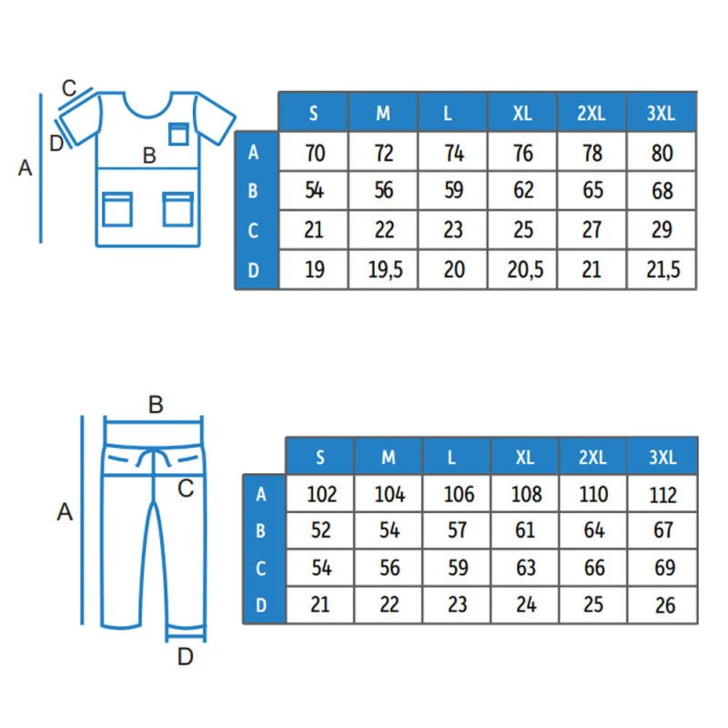 Ubranie chirurgiczne M jednorazowe SMS 40g z kieszeniami 1szt