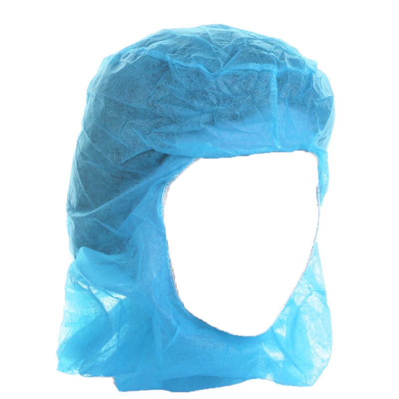 Kaptur jednorazowy kominiarka flizelinowa bez maski niebieski 100szt
