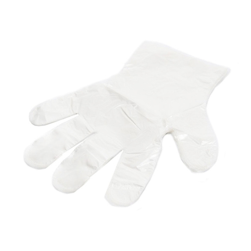 Rękawiczki foliowe zrywki jednorazowe rozmiar M 100szt x 20op karton