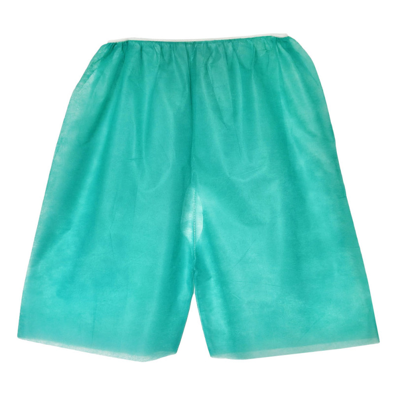 Spodenki do kolonoskopii dla pacjenta zielone flizelina 25g karton 250szt