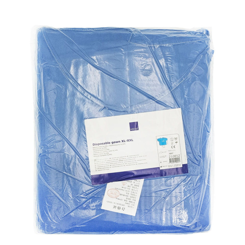 Koszula do szpitala XL/XXL jednorazowa wiązana SMS 35g 10szt