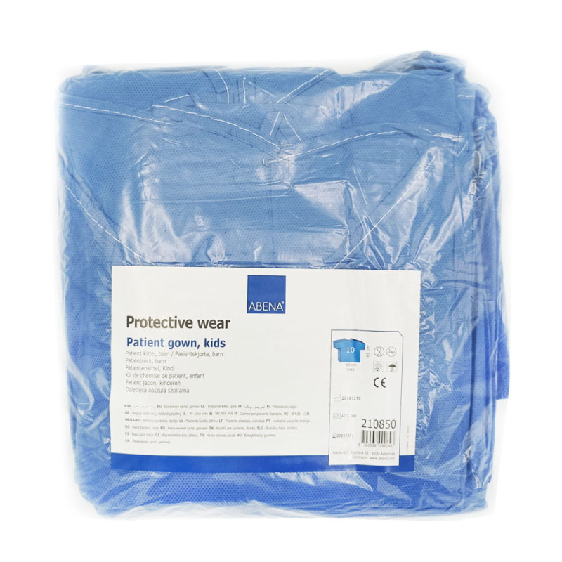 Koszula do szpitala dla dzieci XS/S jednorazowa wiązana SMS 35g 10szt