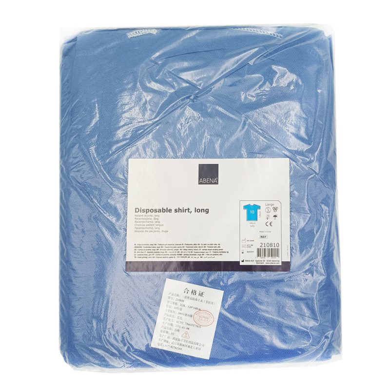Koszula do szpitala na zabieg dla pacjenta jednorazowa SMS 35g 100szt
