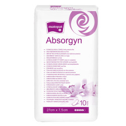 Podkład ginekologiczny z folią dla kobiet 27cm x 7,5cm Absorgyn niejałowy 10 szt x 50op