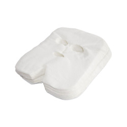 Maski kosmetyczne na twarz i szyje z włókniny z otworami na oczy i usta 100szt