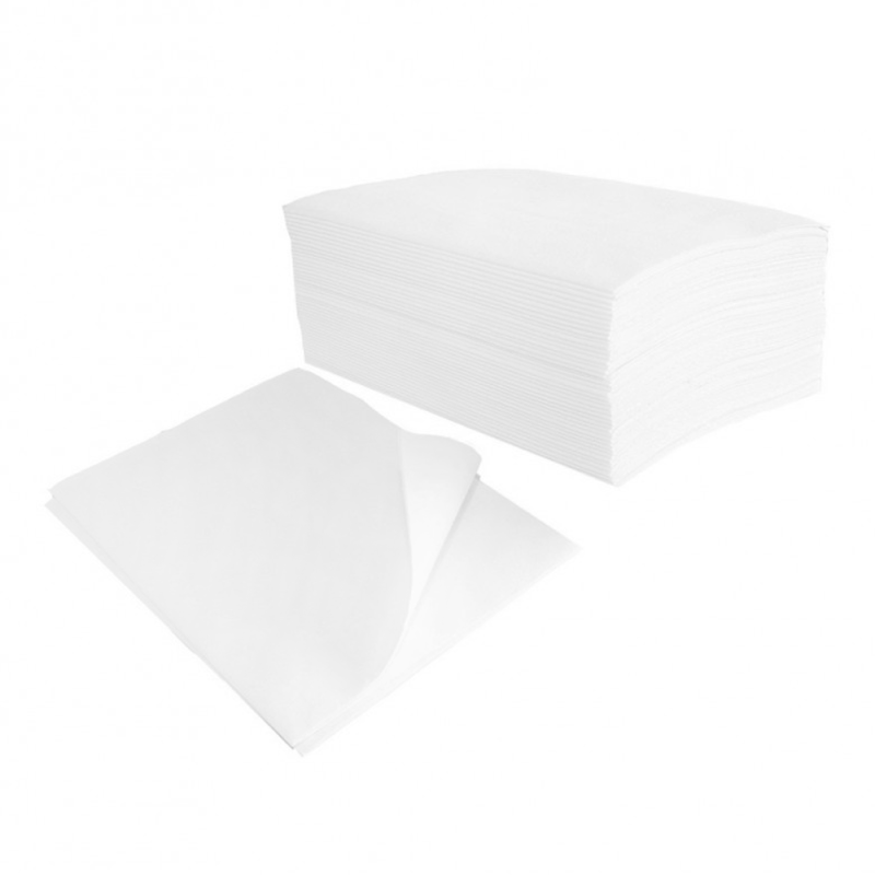 Ręcznik kosmetyczny do pedicure biały z celulozy 50cm x 40cm 100szt