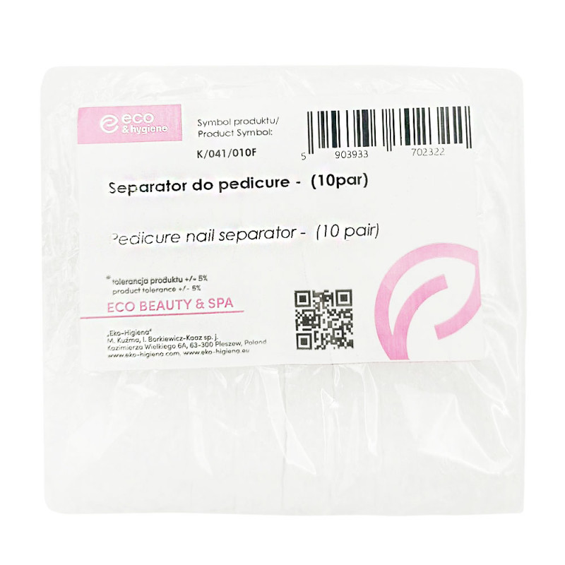 Separator do pedicure z pianki separator do malowania paznokci 10 par